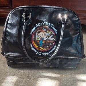 Betty Boop Black Zodiac Handbag